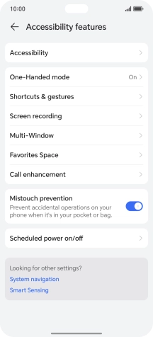Press Accessibility.