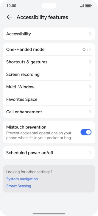 Press Accessibility.