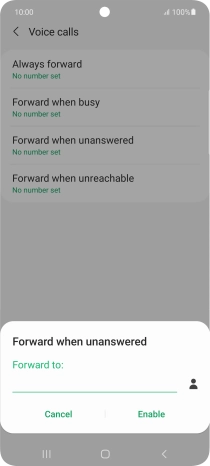 Key in +447836121121 and press Enable.