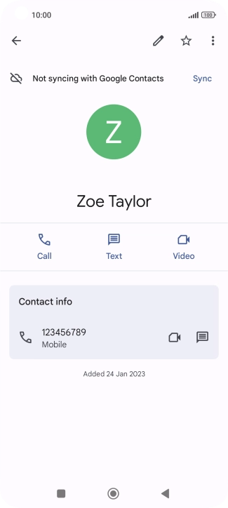 Press the Home key to return to the home screen.
