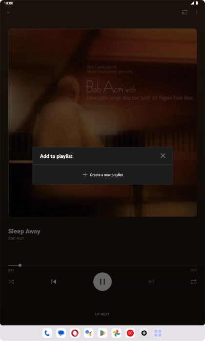 Press Create a new playlist.