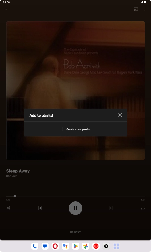 Press Create a new playlist.