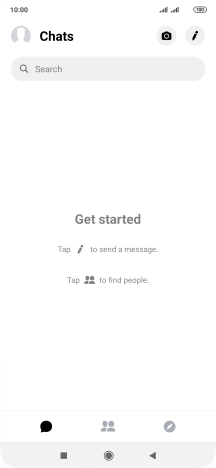 Press the new message icon.