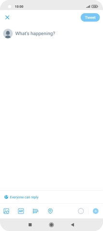 Press the text input field.
