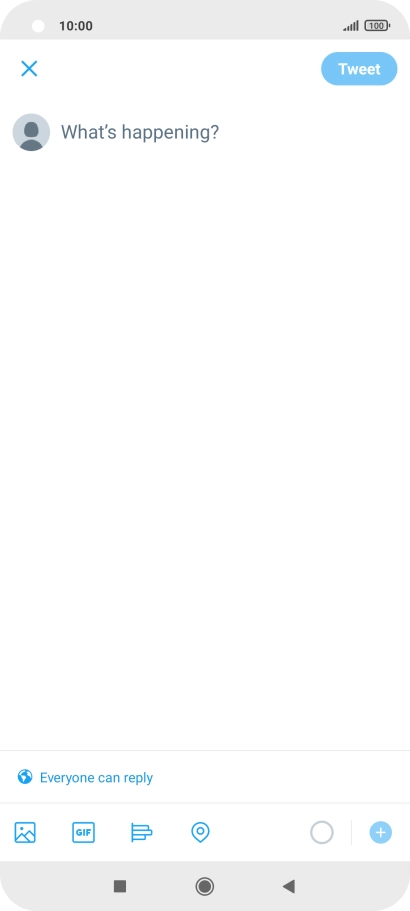 Press the text input field.