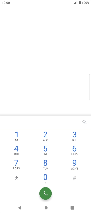 Press the Home key to return to the home screen.