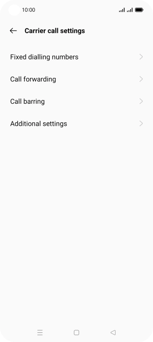 Press Fixed dialling numbers. Press Fixed dialling numbers.