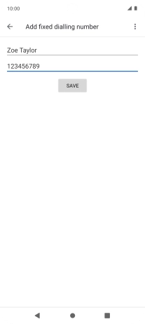 Press SAVE. Press SAVE.