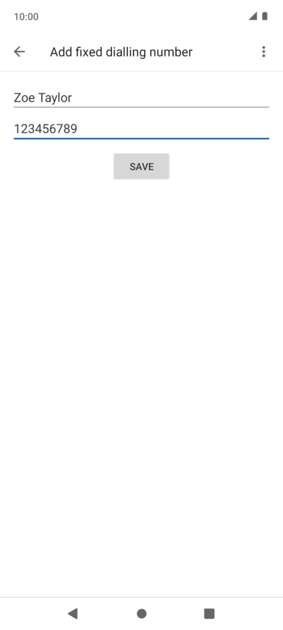 Press SAVE. Press SAVE.