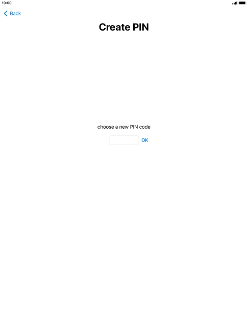 Key in a new four-digit PIN and press OK.