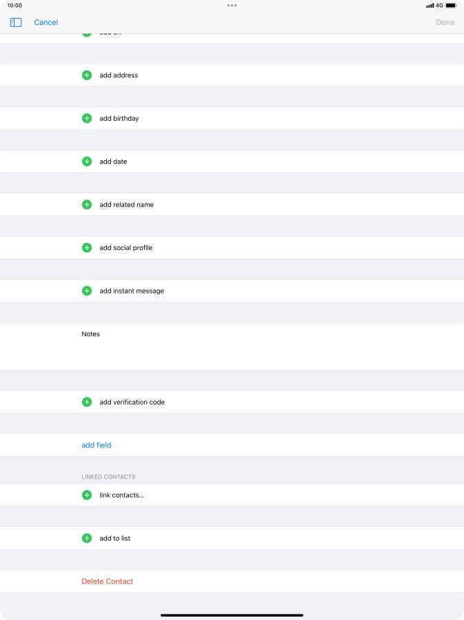 Press link contacts....