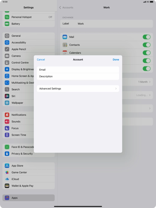 Press Advanced Settings.
