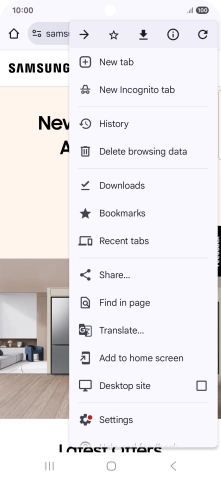 Press Settings. Press Settings.