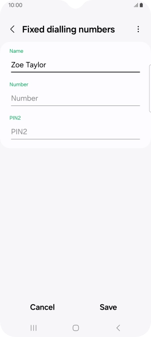 Press Number and key in the required phone number.