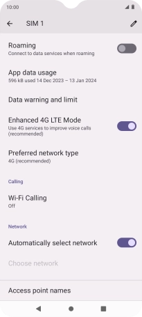 Press Wi-Fi Calling.