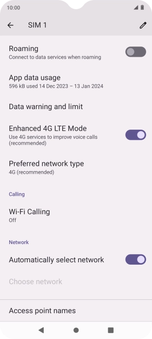 Press Wi-Fi Calling.