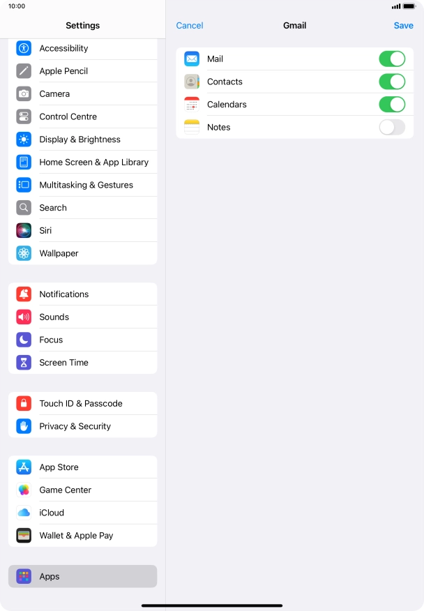 If this screen is displayed, you email account has been recognised and set up automatically. Follow the instructions on the screen to key in more information and finish setting up your tablet.