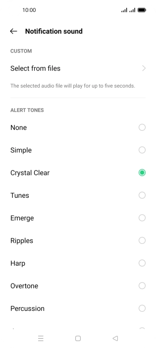 Press the required message tones to hear them.