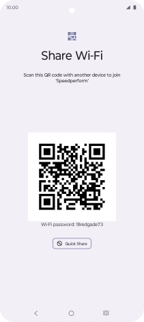 Place the QR code inside the camera frame on the other device to scan the code.