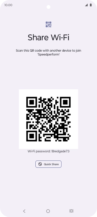 Place the QR code inside the camera frame on the other device to scan the code.