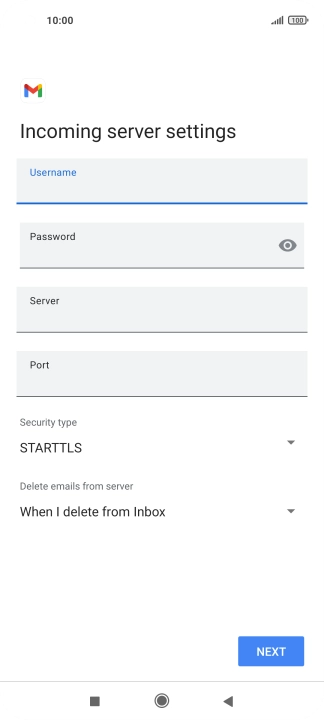 Press the field below 
