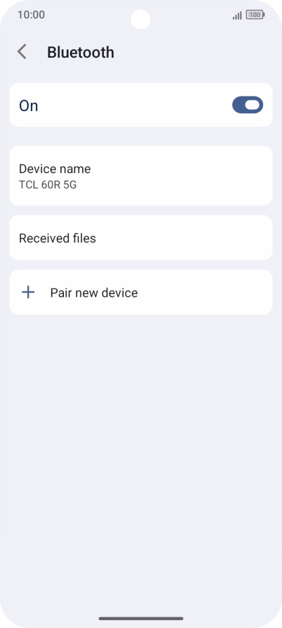 Press Pair new device.
