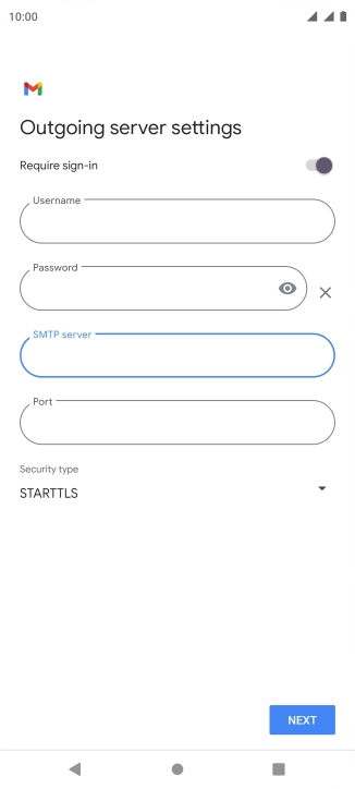 Press the field below 