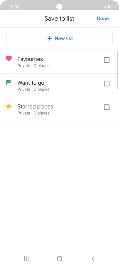 Press the required setting. Press the required setting.