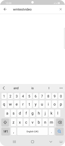 Key in the required search word and press the search icon.