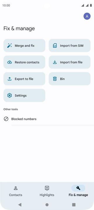 Press Import from SIM. Press Import from SIM.
