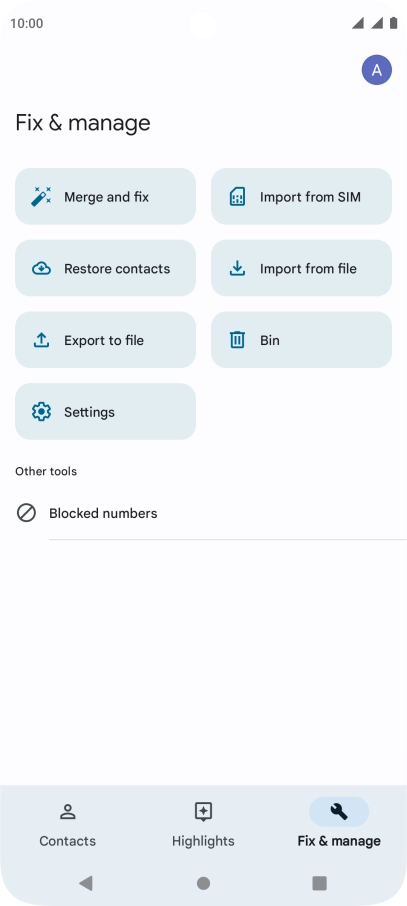Press Import from SIM. Press Import from SIM.
