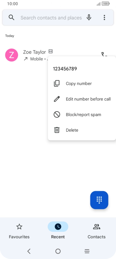 Press Block/report spam.