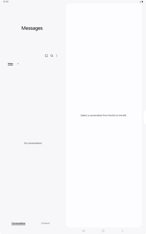 Press the menu icon. Press the menu icon.