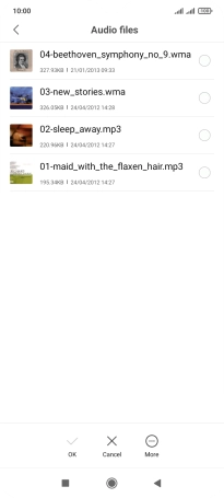 Press the required ring tone. Press the required ring tone.