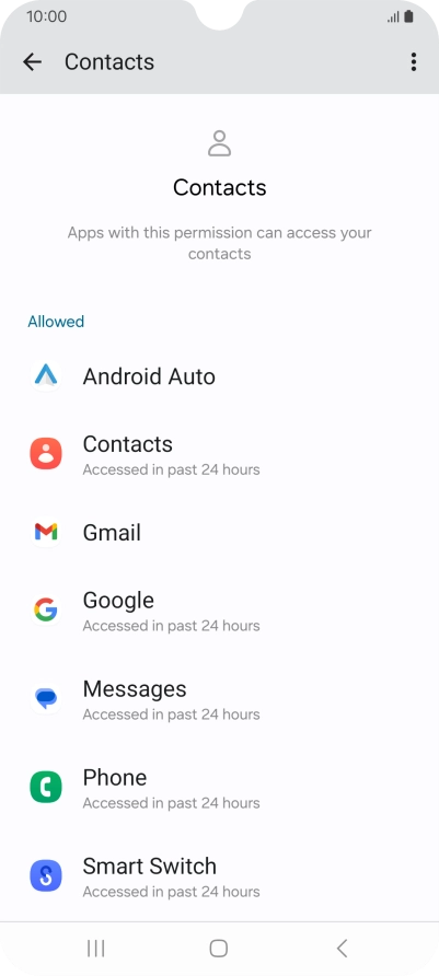 Press the required app.