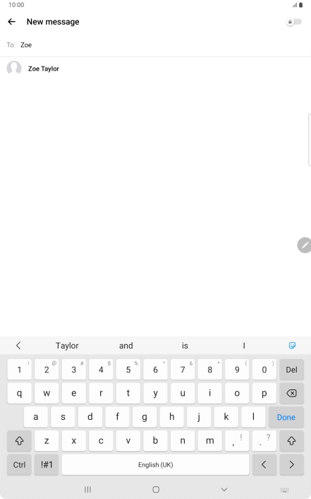 Press the required contact.