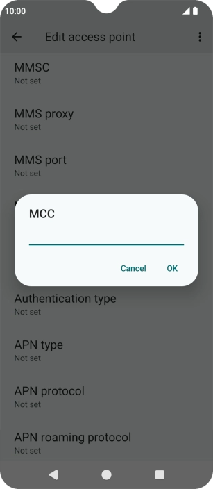 Key in 234 and press OK.