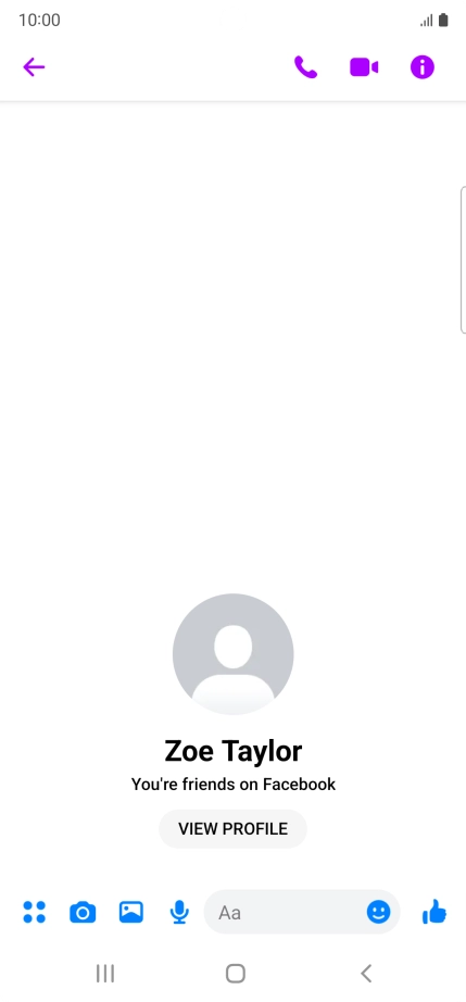 Press the text input field.