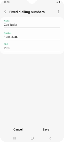 Press PIN2 and key in your PIN2. The default PIN2 is 1111.