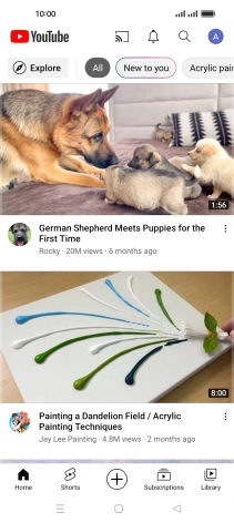 Press the upload icon. Press the upload icon.