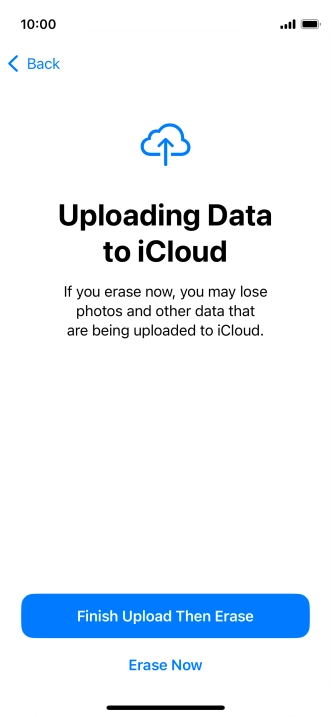 Press Erase Now. Press Erase Now.