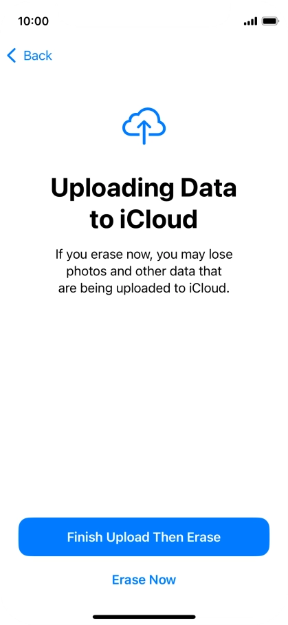 Press Erase Now. Press Erase Now.