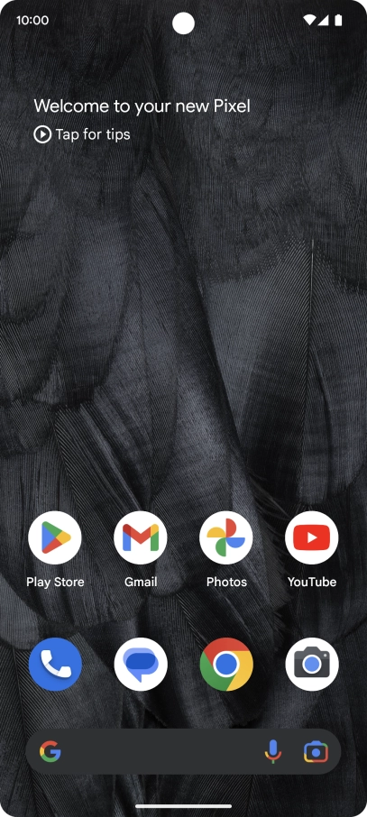 The Wi-Fi icon shows that your phone is connected to a Wi-Fi network.