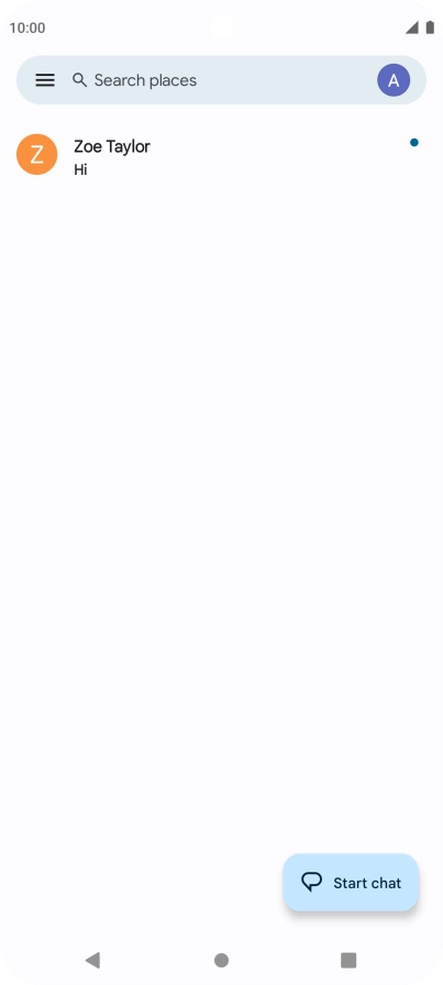 Press the menu icon.