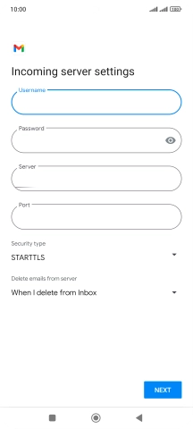 Press the field below 