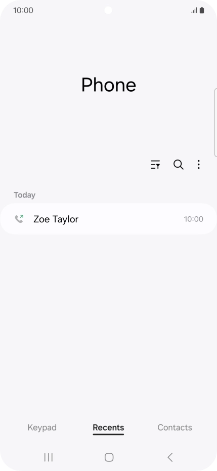 Press the required number.