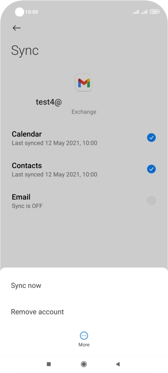 Press Remove account.