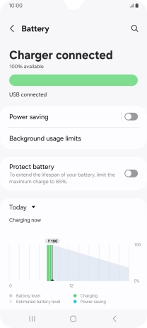 Press Power saving. Press Power saving.