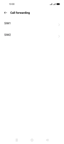 Press the required SIM. Press the required SIM.