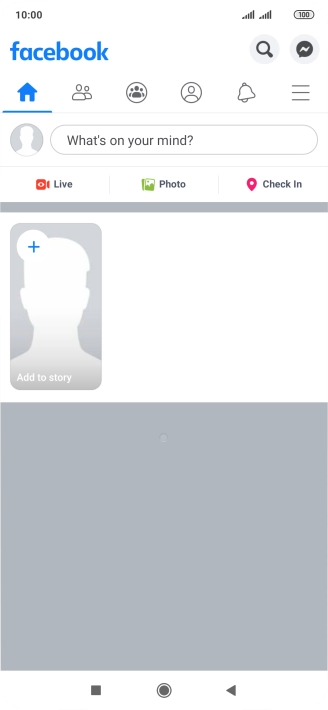 Press the text input field.